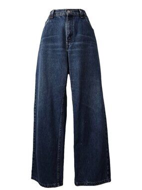 Levi 577 Loose Fit Jeans 14 35 x 28 Denim Crop Straight Vintage Y2K Levi's USA